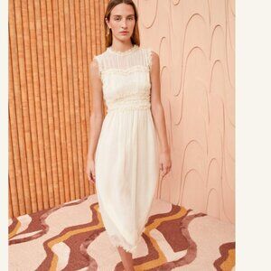 Ulla Johnson - Aberdeen Dress - Alabaster - Size 6